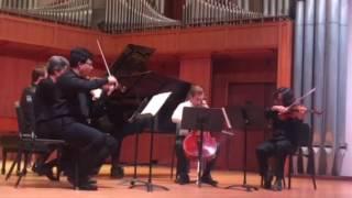 Montecito music festival quintet playing Brahms