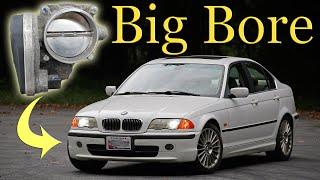 E46 330i M50 intake swap, ICV delete, and N52 big bore throttle body install