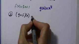 Alg II: Composite Functions, f(g(x))