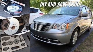 Replace Rear Brake Rotors & Pads on Chrysler Town and Country, Dodge Caravan [Regular vs HD Brakes]