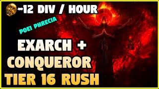 12 DIVINE PER HOUR - TIER 16s  - Exarch & Conqueror  Farming [ Path of Exile Phrecia ]