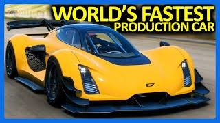 Forza Horizon 5 : World's FASTEST Production Car!! (FH5 American Car Pack)