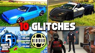 10 Glitches In GTA 5 Online!