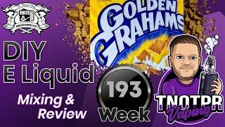DIY E juice Mixing and Review Golden Grahams By SessionDrummer