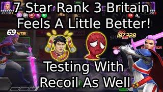 7 Star Rank 3 Captain Britain Vs Rank 4 Defenders! | Marvel Contest Of Champions