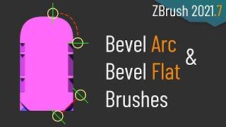 084 ZBrush 2021.7 - Bevel Arc and Bevel Flat Brushes! Quickly bevel your geo using with a brush!