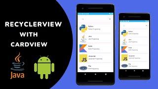 Simple Recyclerview With Cardview in Android Studio | RecyclerView -Android Studio Tutorial | Part 1