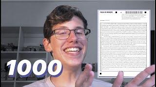 LENDO MINHA REDAÇÃO NOTA 1000 NO ENEM 2018 | Lucas Felpi