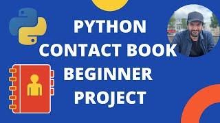 Simple Python Contact Book for beginners - mini project