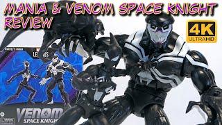 Mania and Venom Space Knight Unboxing Review Marvel Legends Comparison Hasbro Pulse