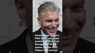 Anson Mount (Pike) at the #StarTrek Strange New Worlds season 3 premiere #Tribeca2025