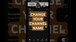 Easily change your YouTube channel name
