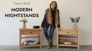 How to Build a Nightstand with Drawer | FROM PLYWOOD & 2x2s