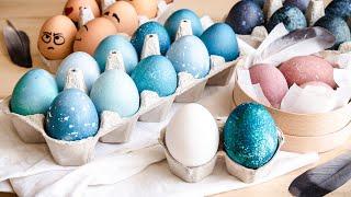 7 options: How to Color Eggs for Easter WITH NO CHEMICALSBeautiful EASTER EGGS without dyes