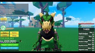 T-REX SHOWCASE IN BLOX FRUITS (its broken)