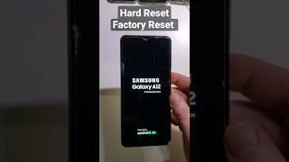 Hard Reset Factory Reset Samsung Galaxy A12 - The Fastest Instructions Ever #shorts 41 Seconds