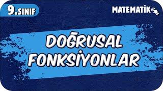 Doğrusal Fonksiyonlar | 9.Sınıf Matematik #2025