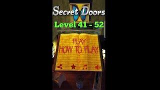 100 Floors - Can You Escape 100 Doors Level 41 - 52 Walkthrough. Mystery of 100 Doors. Secret Doors.