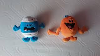 I got 2 plushies! Mr Bump and Mr Tickle from The Mr Men Show.