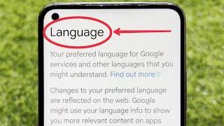 Change Preferred language in Google Account