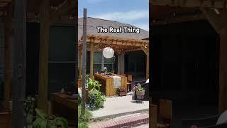 ￼Rendering Vs Reality.. DIY Patio Transformation