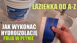 Hydroizolacja łazienki,co to jest folia w płynie oraz pas uszczelniający?