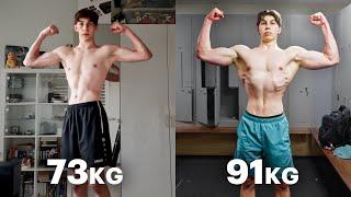 My 6 Months Skinny To Muscular Natural Body Transformation