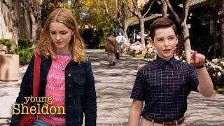 Paige Follows Sheldon to College | Young Sheldon