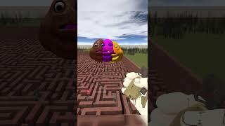 3 Giant POU in Maze #shorts #gmod #garrysmod #shortvideo #shortsfeed
