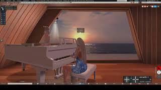 SecondLife VENERA Play piano
