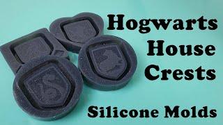 Let's Mold Hogwarts House Crests using Silicone Rubber from Let's Resin