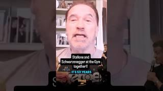 Stallone and Schwarzenegger in the Gym together....
