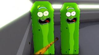 Pickle Rick Vs Pickle Rick Piggy Jumpscare - Roblox Piggy