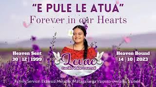 FINAL SERVICE...Leave Cecilia Vaiao Laumoli