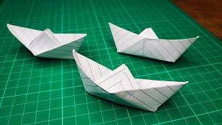 Perahu Origami, Cara mudah membuat Perahu Kertas Origami ️