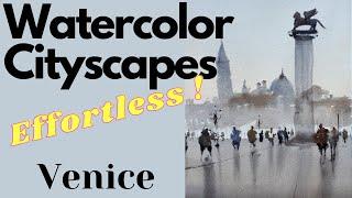 Watercolor Cityscape Demo Tutorial (Italy)