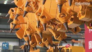 China unveils extra large coal mine drilling and anchoring machine