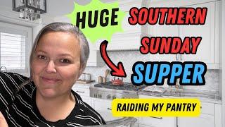 NEW 1st Southern Sunday Supper of 2025 || Shopping What I Already Have | Large Family Cooking