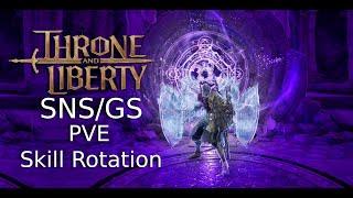 Throne and liberty Great Sword and shield (Best skill Rotation for PVE)