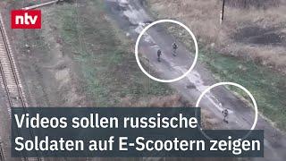 Skurrile Szene im Ukraine-Krieg: Videos sollen russische Soldaten auf E-Scootern zeigen | ntv