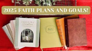 MY 2025 FAITH PLANS AND GOALS! Bible Study and Reading plan for the year!