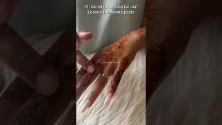 Henna Aftercare Steps | HennabyKarisma #henna #hennastain #satisfying #asmr #mefixtape