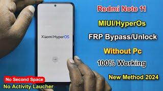 Redmi Note 11 HyperOs FRP Bypass Android 13 | Gmail/Google Account Lock Remove Redmi Note 11