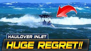 BOAT CAUGHT IN THE STORM HEADS OUT TOO LATE !! HAULOVER INLET | BOAT ZONE