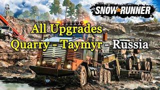 SnowRunner - All Upgrades in Quarry - Taymyr - Russia