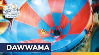 World’s Largest Six Person Tornado Water Coaster: Dawwama | Yas Waterworld Yas Island, Abu Dhabi