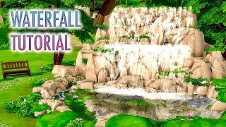 How to make a Waterfall / The Sims 4 Base Game / Как построить Водопад / Симс 4 Базовая Игра