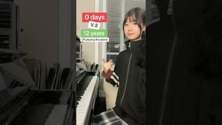 0 days vs 12 YEARS on the piano  #piano #classicalmusic #progress #pianist #shorts #fyp