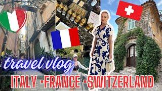 SANREMO & LAKE COMO ITALY, SOUTH OF FRANCE, Monte Carlo, Eze Village,VLOG SUMMER ‘24 EUROPE VACATION