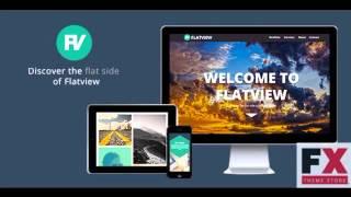 Preview Flatview - One Page Muse Theme